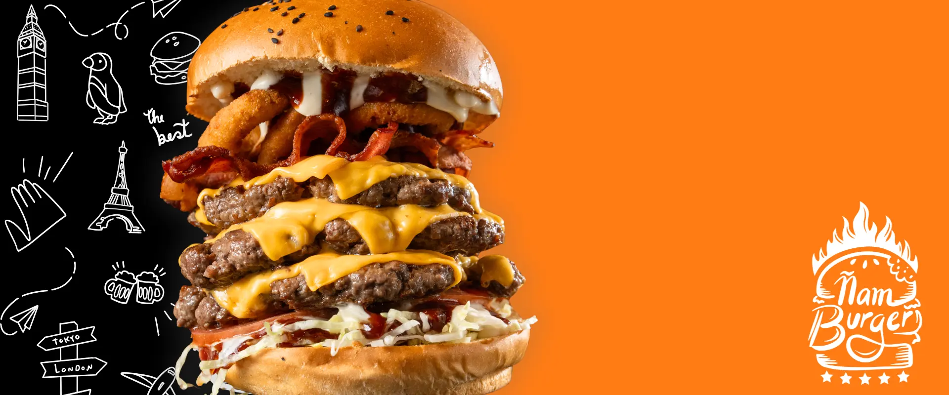 namburger burgers 100 artesanales imagen banner escritorio